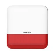 Ασύρματη σειρήνα εξωτερικού χώρου  Hikvison 110dB DS-PS1-E-WE RED με αμφίδρομη ασύρματη επικοινωνία 868MHz