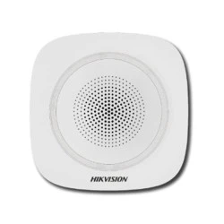 Ασύρματη σειρήνα εσωτερικού χώρου Hikvision 90~110dB σε κόκκινο χρώμα DS-PS1-I-WE RED με ένδειξη LED 
