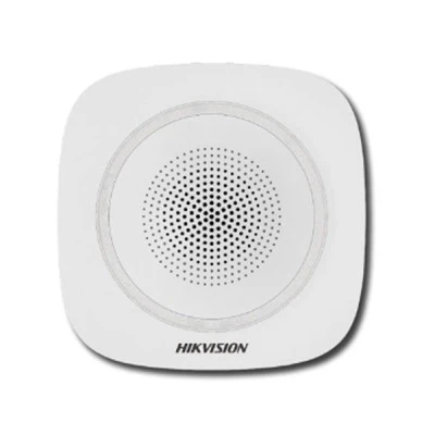 Ασύρματη σειρήνα εσωτερικού χώρου Hikvision 90~110dB σε κόκκινο χρώμα DS-PS1-I-WE RED με ένδειξη LED 