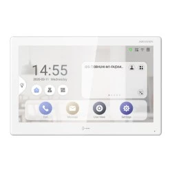 Δικτυακό μόνιτορ θυροτηλεόρασης Hikvision 10.1" DS-KH9510-WTE1 έγχρωμη οθόνη αφής με ανάλυση 1024x600