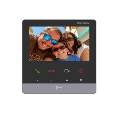 Δικτυακό IP μόνιτορ θυροτηλεόρασης 4.3" Hikvision DS-KH6100-E1 με ανάλυση  480 x 272 με έγχρωμη οθόνη αφής 