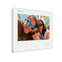 Αναλογικό μόνιτορ θυροτηλεόρασης 7" Hikvision 2 καλωδίων (WiFi) DS-KH7300EY-WTE2 White με ελληνικό μενού