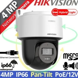 Κάμερα ΗΙΚVISION Mini PT IP δικτυακή Dome με ανάλυση εικόνας 4MP DS-2DE2C400MWG-E 2.8mm IP66