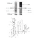 Aδιάβροχη κλειδαριά Orbita RFID E3042B Silver Bluetooth από ανοξείδωτο ατσάλι τεχνολογίας Mifare