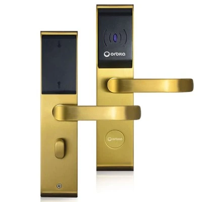 Aδιάβροχη κλειδαριά Orbita RFID E3142B Gold Bluetooth από ανοξείδωτο ατσάλι τεχνολογίας Mifare