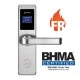 Bluetooth κλειδαριά RFID τεχνολογίας Mifare από ανοξείδωτο ατσάλι ORBITA E4031BB SILVER BLUETOOTH σε ασημί χρώμα