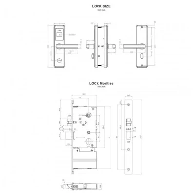 Bluetooth κλειδαριά RFID τεχνολογίας Mifare από ανοξείδωτο ατσάλι ORBITA E4031BB SILVER BLUETOOTH σε ασημί χρώμα