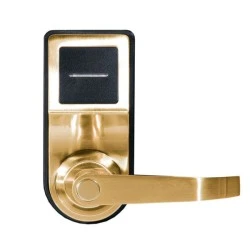 Temic RFIDηλεκτρονική κλειδαριά ξενοδοχείου FOX FL-D6606GT TEMIC GOLD σε χρυσό χρώμα