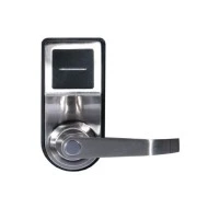 Κλειδαριά υψηλής ποιότητας Temic RFID  FOX FL-D6606ST TEMIC SILVER σε ασημί με μαύρο χρώμα
