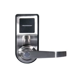 Υψηλής ποιότητας Temic RFID κλειδαριά FOX FL-D6606SM MIFARE SILVER σε ασημί με μαύρο χρώμα