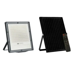 Ηλιακός προβολέας 240W SOLAR SMD LED FLOOD LIGHT 4000K ενδιάμεσο φως με φωτοβολταϊκό πάνελ & χειριστήριο IP66 90° Ra80