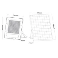 Ηλιακός προβολέας 240W SOLAR SMD LED FLOOD LIGHT 4000K ενδιάμεσο φως με φωτοβολταϊκό πάνελ & χειριστήριο IP66 90° Ra80 Ηλιακός προβολέας 240W SOLAR SMD LED FLOOD LIGHT 4000K ενδιάμεσο φως με φωτοβολταϊκό πάνελ & χειριστήριο IP66 90° Ra80
