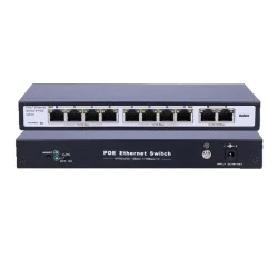 Switch 4ων καναλιών με τροφοδοσία PoE FS-S1008EP-2E με προστασία από υπέρταση