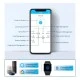 Bluetooth έξυπνος κύλινδρος με ψηφιακό πληκτρολόγιο και δαχτυλικό αποτύπωμα LILIWISE C1 V.A 95 σε ασημί χρώμα 