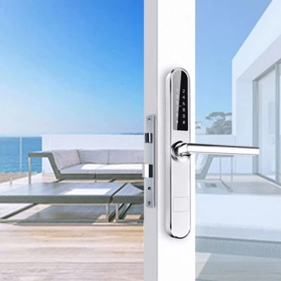 Ultra Slim Bluetooth κλειδαριά με ψηφιακό πληκτρολόγιο LILIWISE S31A-S σε ασημί χρώμα
