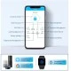 Ultra Slim Bluetooth κλειδαριά με ψηφιακό πληκτρολόγιο LILIWISE S31A-S σε ασημί χρώμα