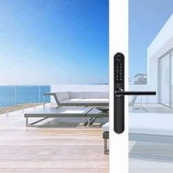 Κλειδαριά airbnb ultra slim bluetooth με ψηφιακό πληκτρολόγιο αφής σε μαύρο χρώμα ΙΡ55