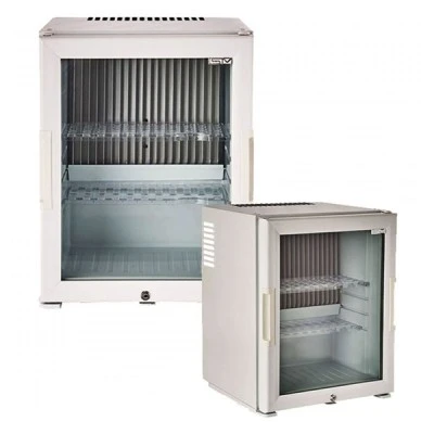 Θερμοηλεκτρικό Mini Bar με γυάλινη πόρτα χωρητικότητας 30lt σε λευκό χρώμα με αθόρυβη λειτουργία Θερμοηλεκτρικό Mini Bar με γυάλινη πόρτα χωρητικότητας 30lt σε λευκό χρώμα με αθόρυβη λειτουργία
