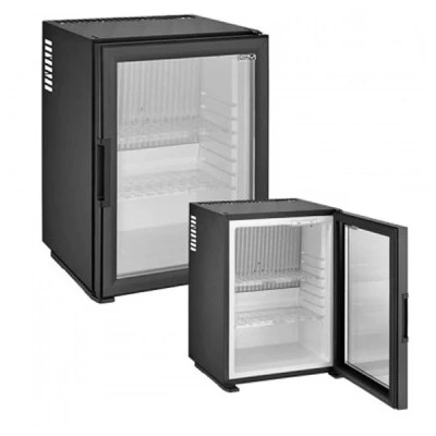 Θερμοηλεκτρικό Mini Bar σε μαύρο χρώμα με γυάλινη πόρτα χωρητικότητας 38lt διαστάσεων 56,6x44,1x43,2cm Θερμοηλεκτρικό Mini Bar σε μαύρο χρώμα με γυάλινη πόρτα χωρητικότητας 38lt διαστάσεων 56,6x44,1x43,2cm