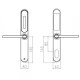 Ηλεκτρονική κλειδαριά Slim Version STARPRO SP-101ELST TEMIC SILVER σε ασημί χρώμα