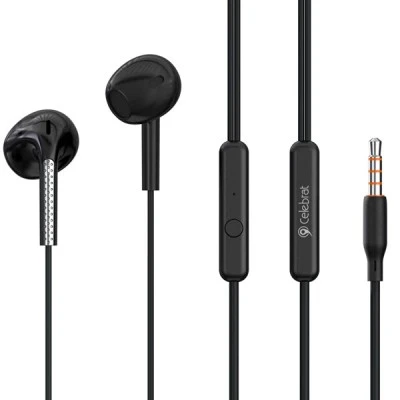 Εarphones CELEBRAT με μικρόφωνο G28 3.5mm σύνδεση, Φ10mm & μήκος καλωδίου 1.2m μαύρα Εarphones CELEBRAT με μικρόφωνο G28 3.5mm σύνδεση, Φ10mm & μήκος καλωδίου 1.2m μαύρα