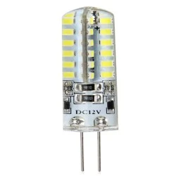 Λάμπα led G4 κύλινδρος σιλικόνης ισχύος 3W 12V AC/DC 6000Κ ψυχρό φως 250lumen γωνία θέασης 360