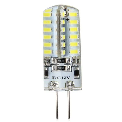 Λάμπα led G4 κύλινδρος σιλικόνης ισχύος 3W 12V AC/DC 6000Κ ψυχρό φως 250lumen γωνία θέασης 360