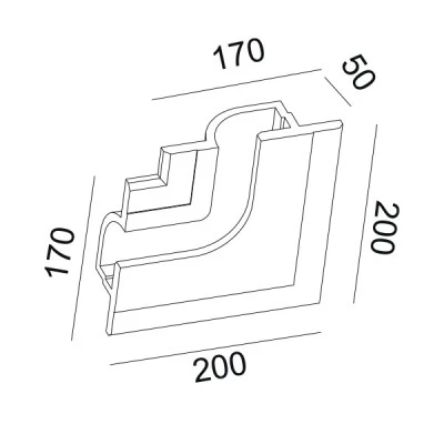 Φωτιστικό γύψινο TRIMLESS ANDIE 20x20x5cm δεξιά γωνία εσωτερικού χώρου IP20 Φωτιστικό γύψινο TRIMLESS ANDIE 20x20x5cm δεξιά γωνία εσωτερικού χώρου IP20