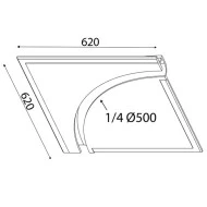 Γύψινο φωτιστικό TRIMLESS ANDIE 62x62x5cm εσωτερικού χώρου στεγανό Γύψινο φωτιστικό TRIMLESS ANDIE 62x62x5cm εσωτερικού χώρου στεγανό