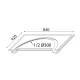 Γύψινο TRIMLESS φωτιστικό ANDIE 84x42x5cm εσωτερικού χώρου IP20