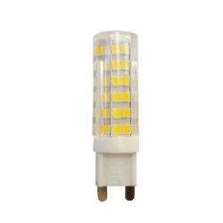 Λάμπα led G9 κυλινδρική κεραμική 7W 230V ντιμαριζόμενη 3000k θερμό λευκό φως 360° 590Lm