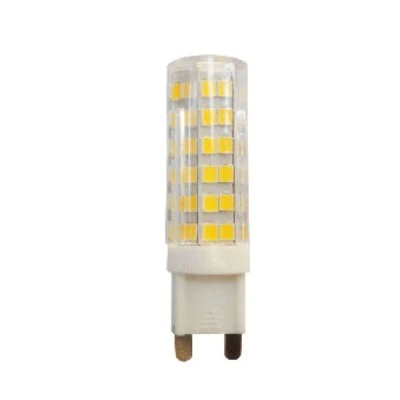 Λάμπα led G9 κυλινδρική κεραμική 7W 230V ντιμαριζόμενη 3000k θερμό λευκό φως 360° 590Lm