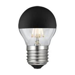 Λάμπα led filament ανεστραμμένου καθρέπτη μαύρη Ε27 4W 230V 2700k θερμό φως 400Lm ντιμαριζόμενη Λάμπα led filament ανεστραμμένου καθρέπτη μαύρη Ε27 4W 230V 2700k θερμό φως 400Lm ντιμαριζόμενη