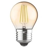Λάμπα led σφαιρική μελί filament με ντουί Ε27 5W 230V 2700k θερμό λευκό φως 400lumen 30000h