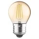 Λάμπα led σφαιρική μελί filament με ντουί Ε27 5W 230V 2700k θερμό λευκό φως 400lumen 30000h