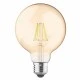 Λάμπα led Filament Globe μελί με ντουί Ε27 8W 230V 2700k θερμό λευκό φως 760lm 30000h