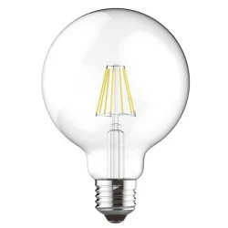 Λάμπα led Filament Globe με ντουί Ε27 8W 230V 2700k θερμό λευκό φως 800lm 30000h
