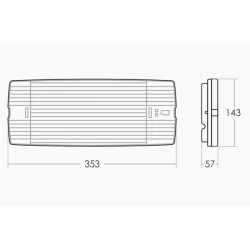 Φωτιστικό ασφαλείας Olympia Electronics GR-316/4P/A 3h αυτοελεγχόμενο συνεχούς λειτουργίας