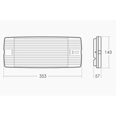 Φωτιστικό ασφαλείας Olympia Electronics GR-316/6P/A 3h αυτοελεγχόμενο συνεχούς λειτουργίας Φωτιστικό ασφαλείας Olympia Electronics GR-316/6P/A 3h αυτοελεγχόμενο συνεχούς λειτουργίας