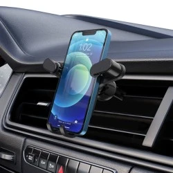 Βάση smartphone αυτοκινήτου HC-07 σε μαύρο χρώμα για στήριξη σε οριζόντιους ή κάθετους αεραγωγούς