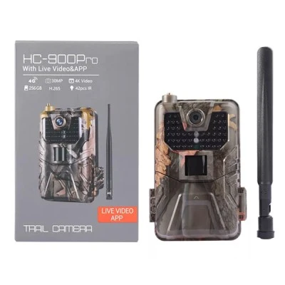 Κάμερα SUNTEK HC-900PRO για κυνηγούς PIR 4G 30MP 4K ανίχνευσης κίνησης με εμβέλεια έως 30m IP66