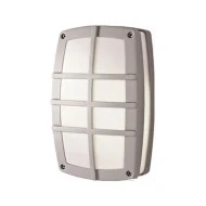Φωτιστικό απλίκα ορθογώνιο 290Χ180Χ90mm Cube με γρίλιες & πολυκαρβονικό κάλυμμα για 2 λάμπες Ε27