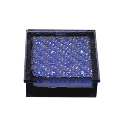 Led πλακάκι δαπέδου τετράγωνο 16X0,1W μπλέ φως στεγανό ΙΡ65 
