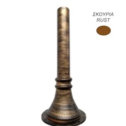 ΚΟΛΩΝΑΚΙ ΑΛΟΥΜΙΝΙΟΥ ΣΚΟΥΡΙΑ 1m ΓΙΑ ΦΩΤΙΣΤΙΚΑ ΜΠΑΛΕΣ & ΦΑΝΑΡΙΑ Ø60mm