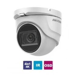 Kάμερα Dome Hikvision DS-2CE76U1T-ITMF 2.8 4in1 8MP (4K) αναλογικ΄ή μεταλλική IP67 με εμβέλεια έως 30m