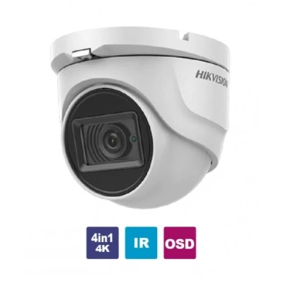 Kάμερα Dome Hikvision DS-2CE76U1T-ITMF 2.8 4in1 8MP (4K) αναλογικ΄ή μεταλλική IP67 με εμβέλεια έως 30m
