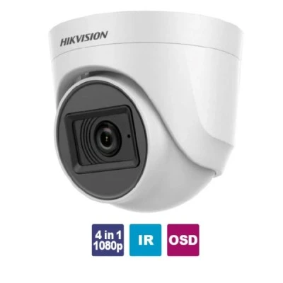 Κάμερα Dome HIKVISION (τύπου turret) 4in1 1080p εσωτερικού χώρου με φακό 2.8mm εμβέλεια έως 20m Κάμερα Dome HIKVISION (τύπου turret) 4in1 1080p εσωτερικού χώρου με φακό 2.8mm εμβέλεια έως 20m