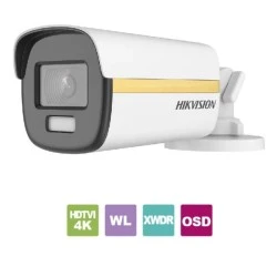 Kάμερα  DS-2CE12UF3T-E 2.8 Hikvision BulletHDTVI 8MP (4K) ColorVu, εξωτερικού χώρου, με σταθερό ευρυγώνιο φακό 2.8 mm