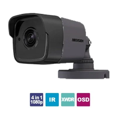 Κάμερα Bullet Hikvision DS-2CE16D8T-ITF 2.8G 4in1 με ανάλυση εικόνας 1080p εξωτερικού χώρου με εμβέλεια 30m σε γκρι χρώμα Κάμερα Bullet Hikvision DS-2CE16D8T-ITF 2.8G 4in1 με ανάλυση εικόνας 1080p εξωτερικού χώρου με εμβέλεια 30m σε γκρι χρώμα