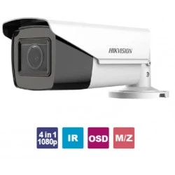 Κάμερα Bullet Hikvision 4in1 με ανάλυση εικόνας 5MP  με τηλεχειριζόμενο φακό motorized zoom 2.7~13.5mm & εμβέλεια έως 40m